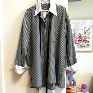 The Frankie Shop Jany Necktie Shirt  Size M/L New with tags